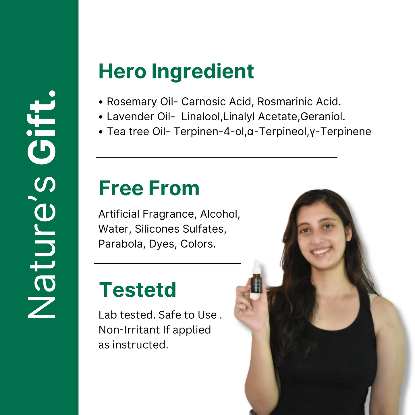 Alba Bare Hair & Skin Care Essential Oil Kit (Rosemary, Tea Tree & Lavender)